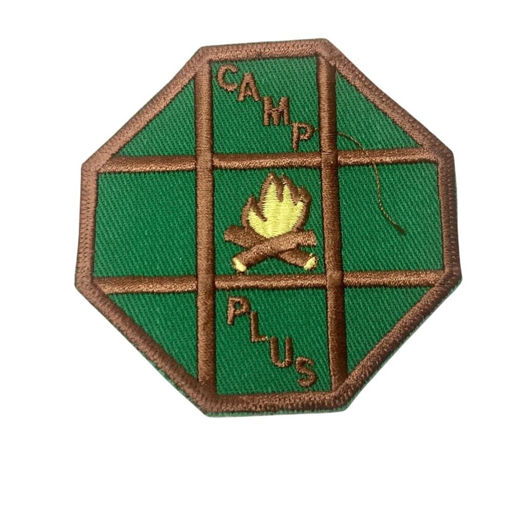 Vintage Girl Scout Patch - Camp Plus